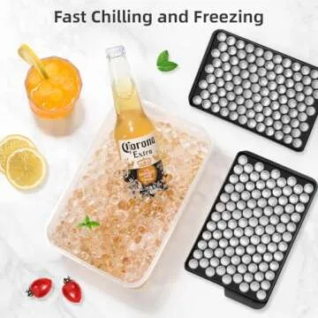 WIBIMEN Mini Ice Cube Trays for Perfect Nugget Ice