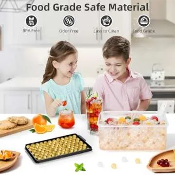 WIBIMEN Mini Ice Cube Trays for Perfect Nugget Ice