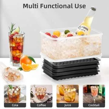 WIBIMEN Mini Ice Cube Trays for Perfect Nugget Ice