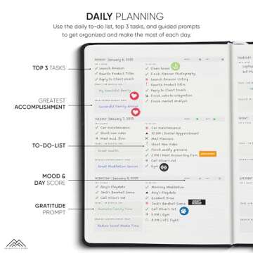 Undated, 2025 Planner, 8.5" x 11" - The #1 Productivity Planner to Achieve Your 2025 Goals - Planner...
