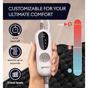 GENIANI Double Sided XL Heating Pad for Pain Relief