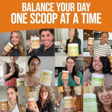 GoBiotix Magnesium Glycinate Powder - Magnesium Complex Supplement with Citrate, Malate, and Glutamine Chelate - Sugar Free, Non GMO - 420 mg per Serving - 60 Servings per Tub - Peach Tea