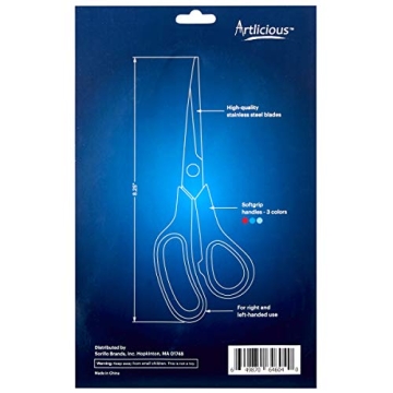 Artlicious Premium 3 Pack 8 Inch Multipurpose Scissors