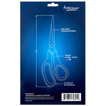 Artlicious Premium 3 Pack 8 Inch Multipurpose Scissors