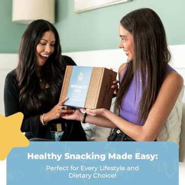 Whole 30 Approved Foods Snacks Gift Basket: Healthy Snack box for Dairy Free, Gluten-Free, Organic Treats and Keto Gift Options - Includes Whole 30 Approved Chips and Protein Snacks for Adults