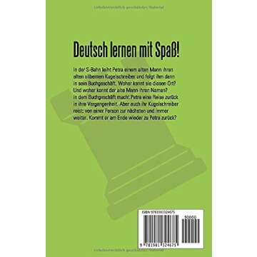 Einfach Deutsch lesen: Der silberne Kugelschreiber - Leichte Kurzgeschichten mit Englisch Vokabeln