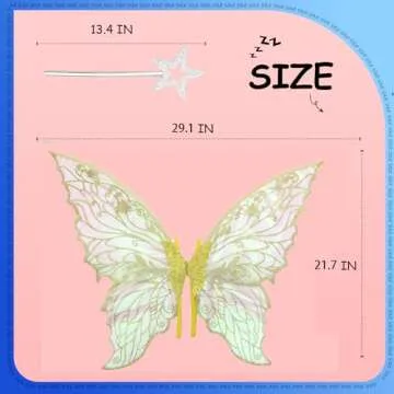 Torajiro Fairy Wings Costume Set with Accessories