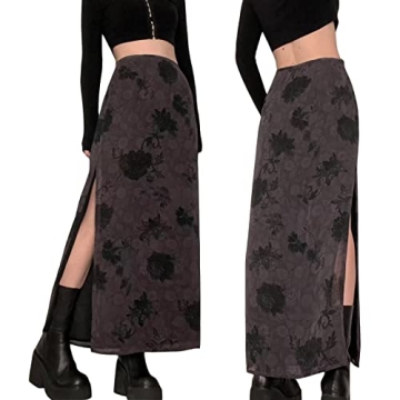 Chic Women Vintage Long Skirt for All Seasons