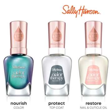 Sally Hansen Color Therapy™ Beautifiers Nail Corrector, Nail Hardener, 0.35 Fl Oz, Nail Treatment, Brittle Nail Treatment, Nail Strengthener, Argan Oil, Nourishing, Healthy Nails