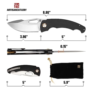 ARTISANCUTLERY Folding Pocket Knife Xcellerator for Men