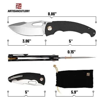 ARTISANCUTLERY Folding Pocket Knife Xcellerator for Men