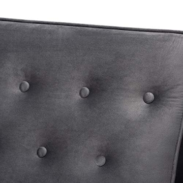 Baxton Studio Mid-Century Modern Lounge Chair in Grey/Brown