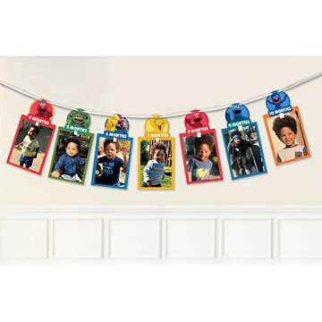 Vibrant Everyday Sesame Street Photo Banner - 12' (1 Pc.) - Durable & Eye-Catching Design - Perfect ...