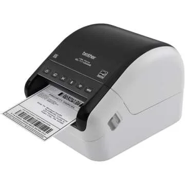 Brother QL-1110NWB Wide Format, Postage and Barcode Professional Thermal Monochrome Label Printer with Wireless Connectivity