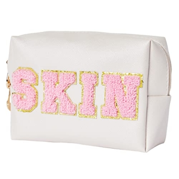 Burskit Preppy Patch Skincare Bags - Cute Makeup Bags for Teens