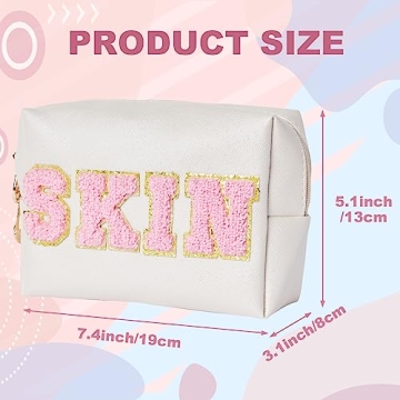 Cute Burskit Preppy Patch Makeup Bags for Teens
