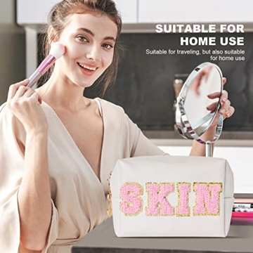 Cute Burskit Preppy Patch Makeup Bags for Teens