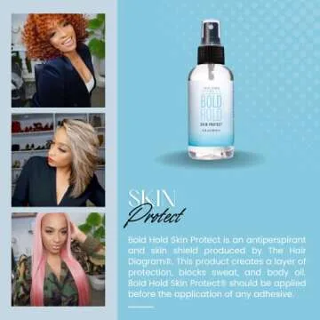 The Hair Diagram - Bold Hold Skin Protectant - Sensitive Skin Scalp Protector and Antiperspirant - Irritation Protection from Lace Wig Glues, Tapes, and Hair Adhesives - Sweat Shield and Scalp Care