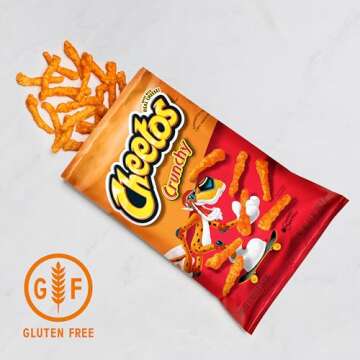 Cheetos Crunchy Cheese Flavored Snacks, Gluten Free, 1 Ounce Single Serve Bags (Pack of 40)