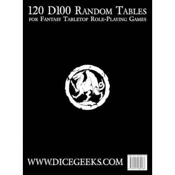 The Great Book of Random Tables: 120 D100 Random Tables for Fantasy Tabletop Role-Playing Games