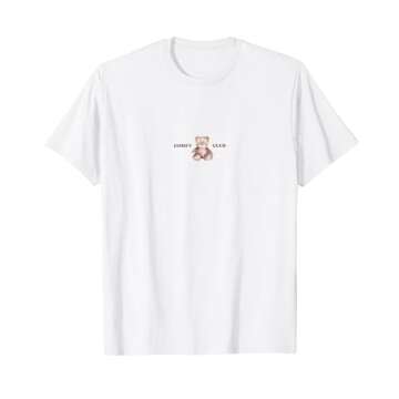 COMFY CLUB Teddy Bear Graphic T-Shirt - Soft & Stylish Wear