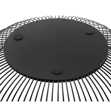 7UYUU Modern Black Wire Fruit Basket - 11 Inches