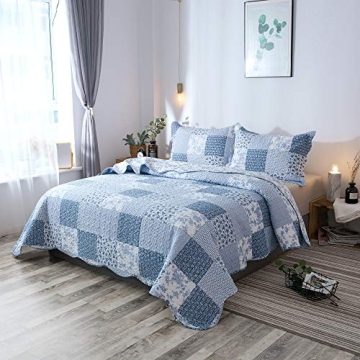 KASENTEX King Quilt Set Lightweight Bedspread Coverlet