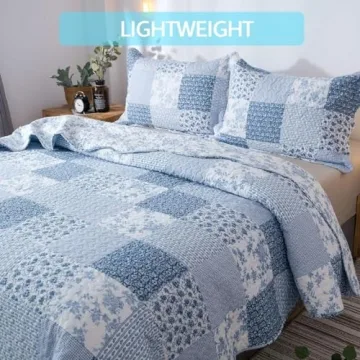 KASENTEX King Quilt Set Lightweight Bedspread Coverlet