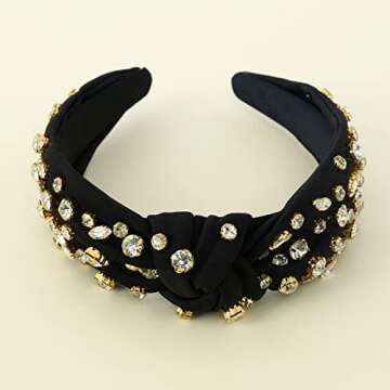 FEDANS Women Knotted Jeweled Headband for Stylish Hair