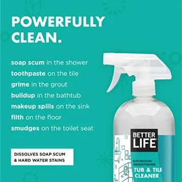BETTER LIFE Tea Tree Bathroom Cleaner - Eco-Friendly Option