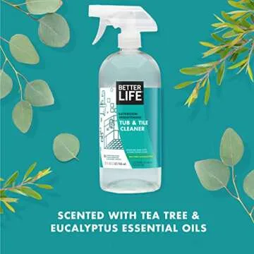 BETTER LIFE Tea Tree Bathroom Cleaner - Eco-Friendly Option