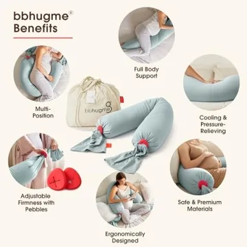 bbhugme Adjustable Pregnancy Pillow with Custom Support