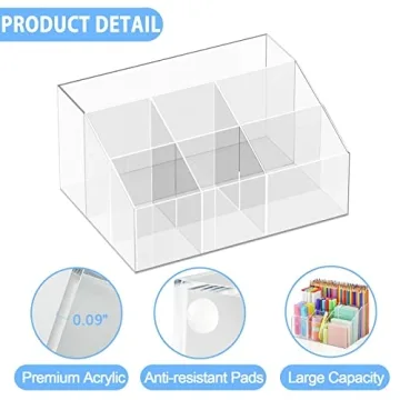 VITVITI Acrylic Pen Holder for Stylish Desk Organization