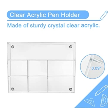 VITVITI Acrylic Pen Holder for Stylish Desk Organization
