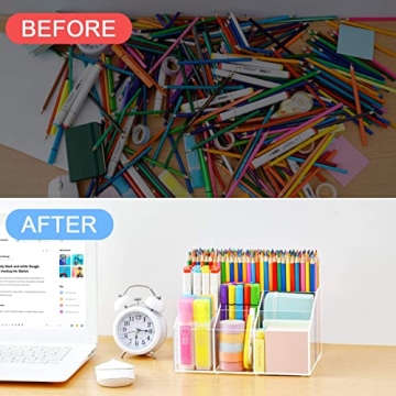VITVITI Acrylic Pen Holder for Stylish Desk Organization