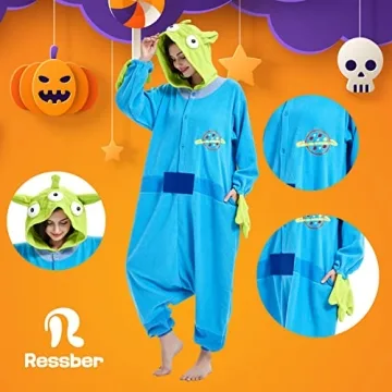 Ressber Alien Onesie Pajamas for Adults