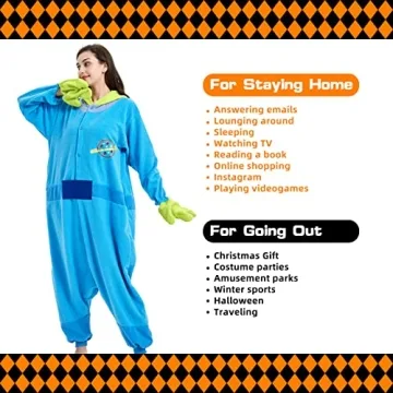 Ressber Alien Onesie Pajamas for Adults