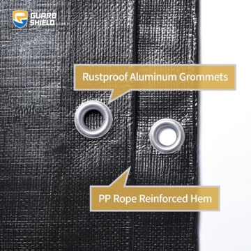 GUARD SHIELD Heavy Duty Tarp Waterproof Outdoor 16x20