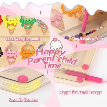 Magnetic Color and Number Maze for 2-5 Year Olds