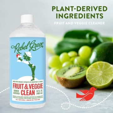 Rebel Green Fruit & Veggie Wash - Natural Produce Cleaner