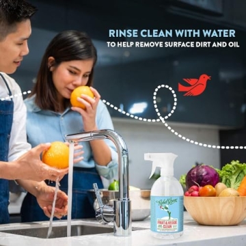 Rebel Green Fruit & Veggie Wash - Natural Produce Cleaner