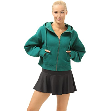Comfortable Fleece Lined Zip Up Jacket for Women