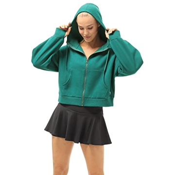 Comfortable Fleece Lined Zip Up Jacket for Women