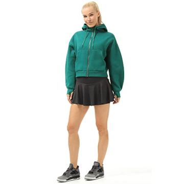 Comfortable Fleece Lined Zip Up Jacket for Women