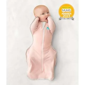 Love to Dream Swaddle UP, Baby Sleep Sack, Self-Soothing Swaddles for Newborns, Improves Sleep, Snug Fit Helps Calm Startle Reflex, New Born Essentials for Baby, 1.0 TOG, 5-8.5 lbs, Pink