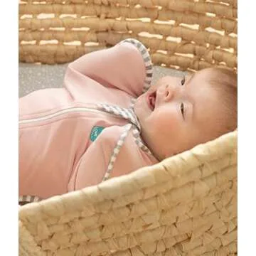 Love to Dream Swaddle UP, Baby Sleep Sack, Self-Soothing Swaddles for Newborns, Improves Sleep, Snug Fit Helps Calm Startle Reflex, New Born Essentials for Baby, 1.0 TOG, 5-8.5 lbs, Pink