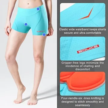 Eco-daily Women's Padded Cycling Shorts for Comfort and Style