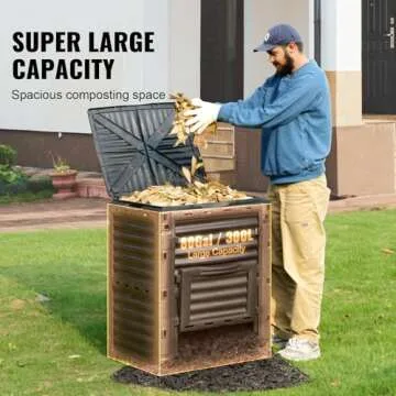 VEVOR 80 Gallon Outdoor Compost Bin - Easy Assembly