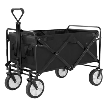 PayLessHere Heavy Duty Collapsible Wagon Cart - 330LBS Capacity, Portable Utility for Beach, Camping...