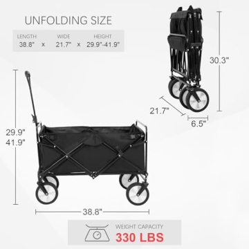 PayLessHere Collapsible Wagon for Beach Camping and More